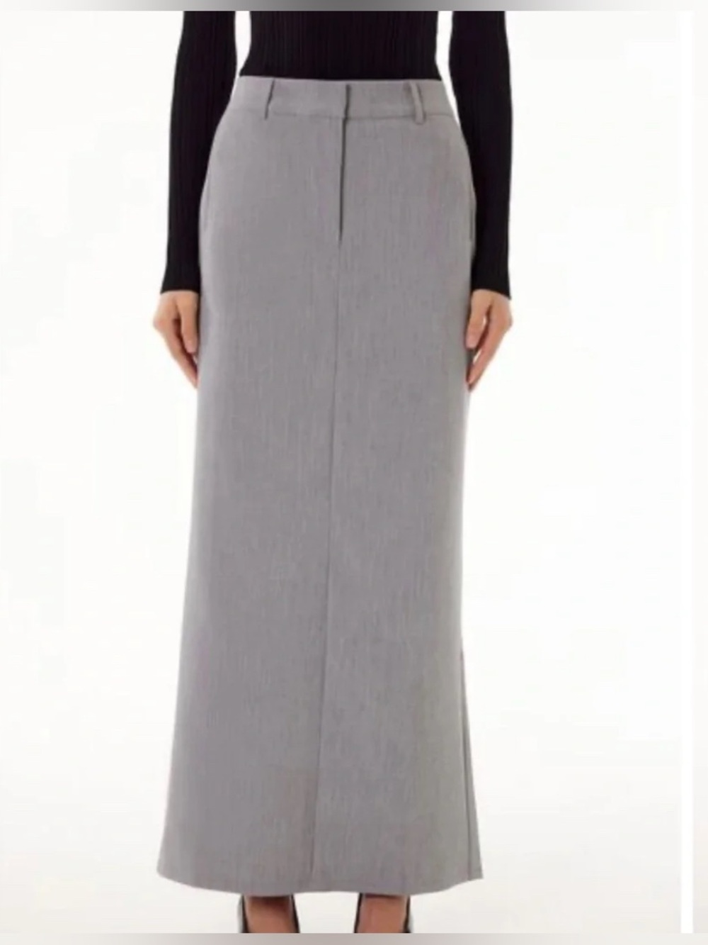 Barneys New York Forever 21 Collab Maxi Skirt Heather Grey Size M